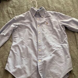 Ralph Lauren size 2 button up light blue